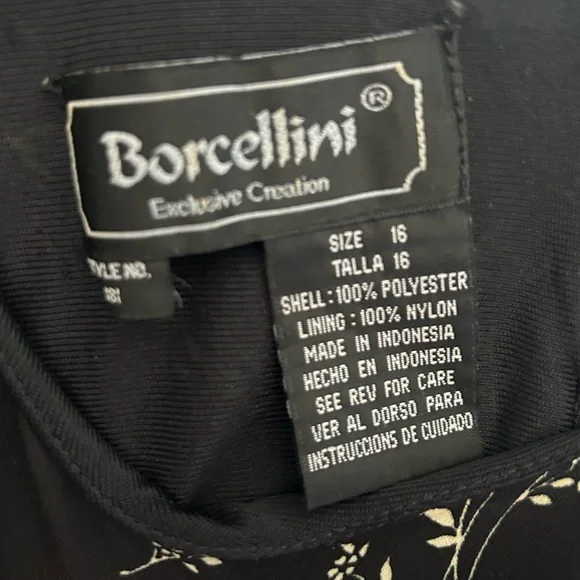 🌷 Vintage 90’s Black Floral Sleeveless Maxi Dress Jumper Size 16 - Picture 6 of 6